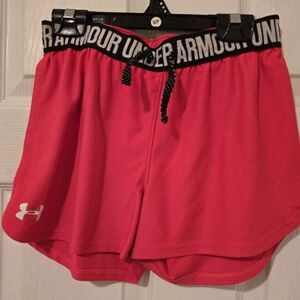 Under Armour Kid's Vibrant Red Athletic Shorts